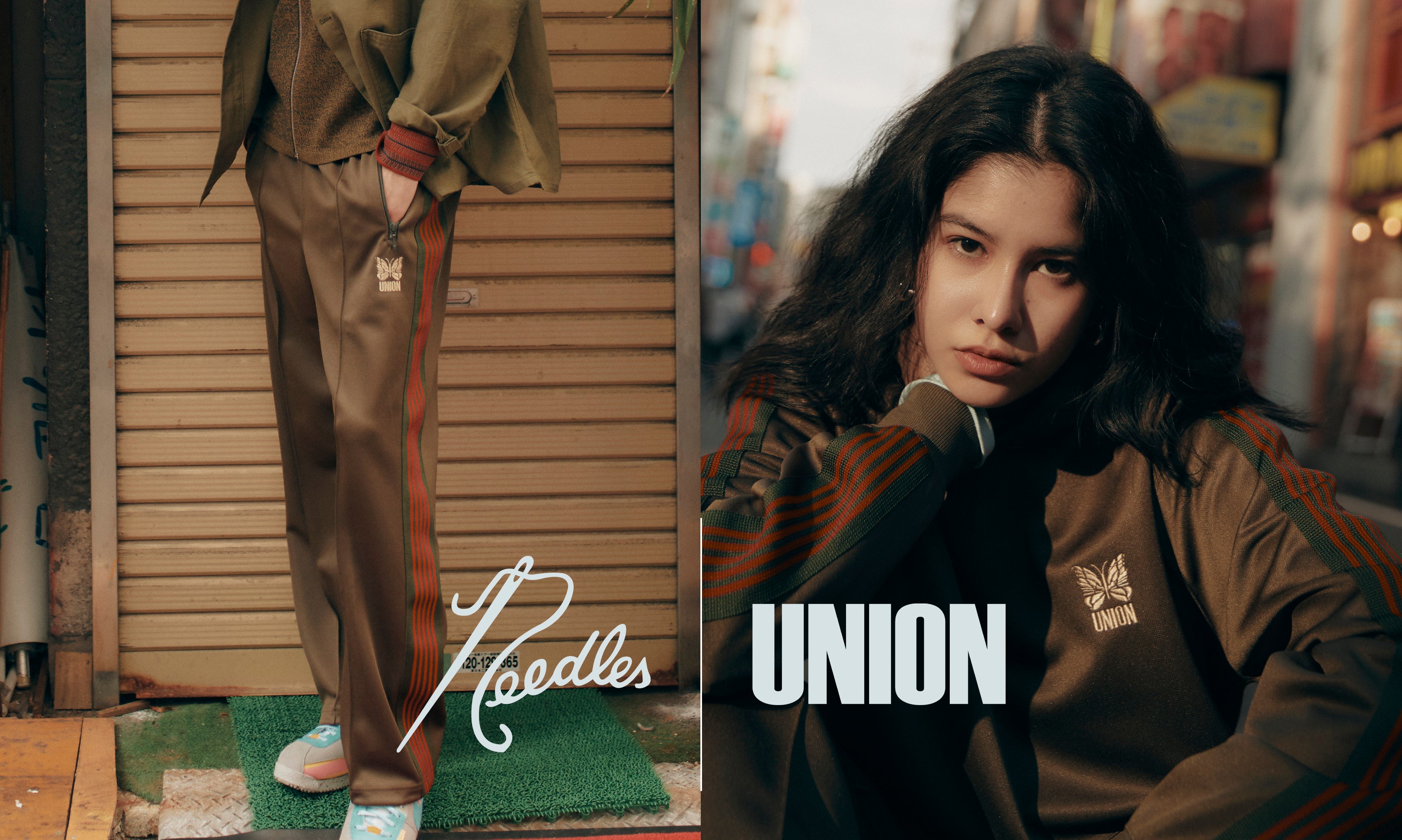 UNION MEMBERS EXCLUSIVE UNION x NEEDLES TRACK HOODIE & TRACK PANT