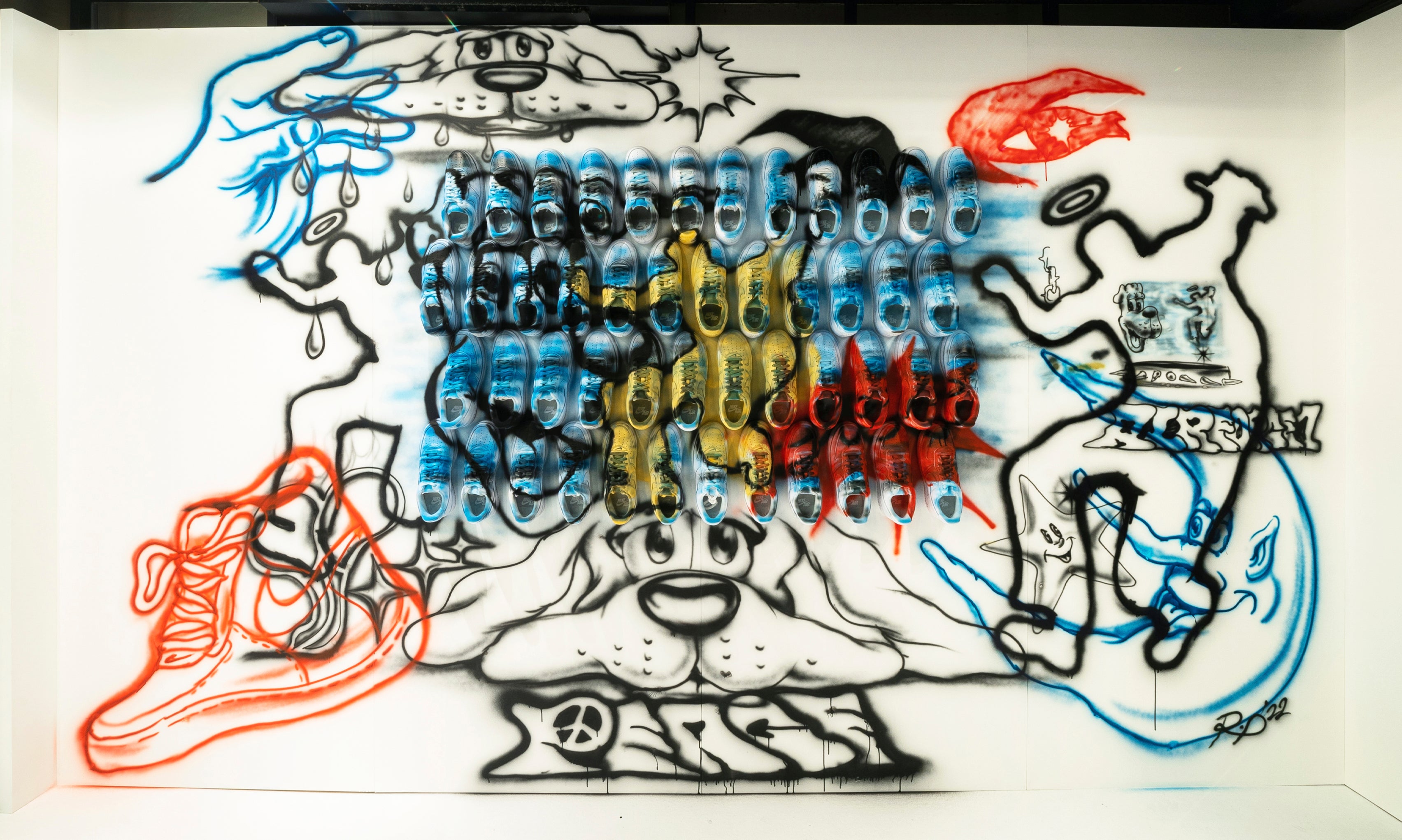 Custom painted AIR FORCE 1 by RYOTA DAIMON GIVEAWAY