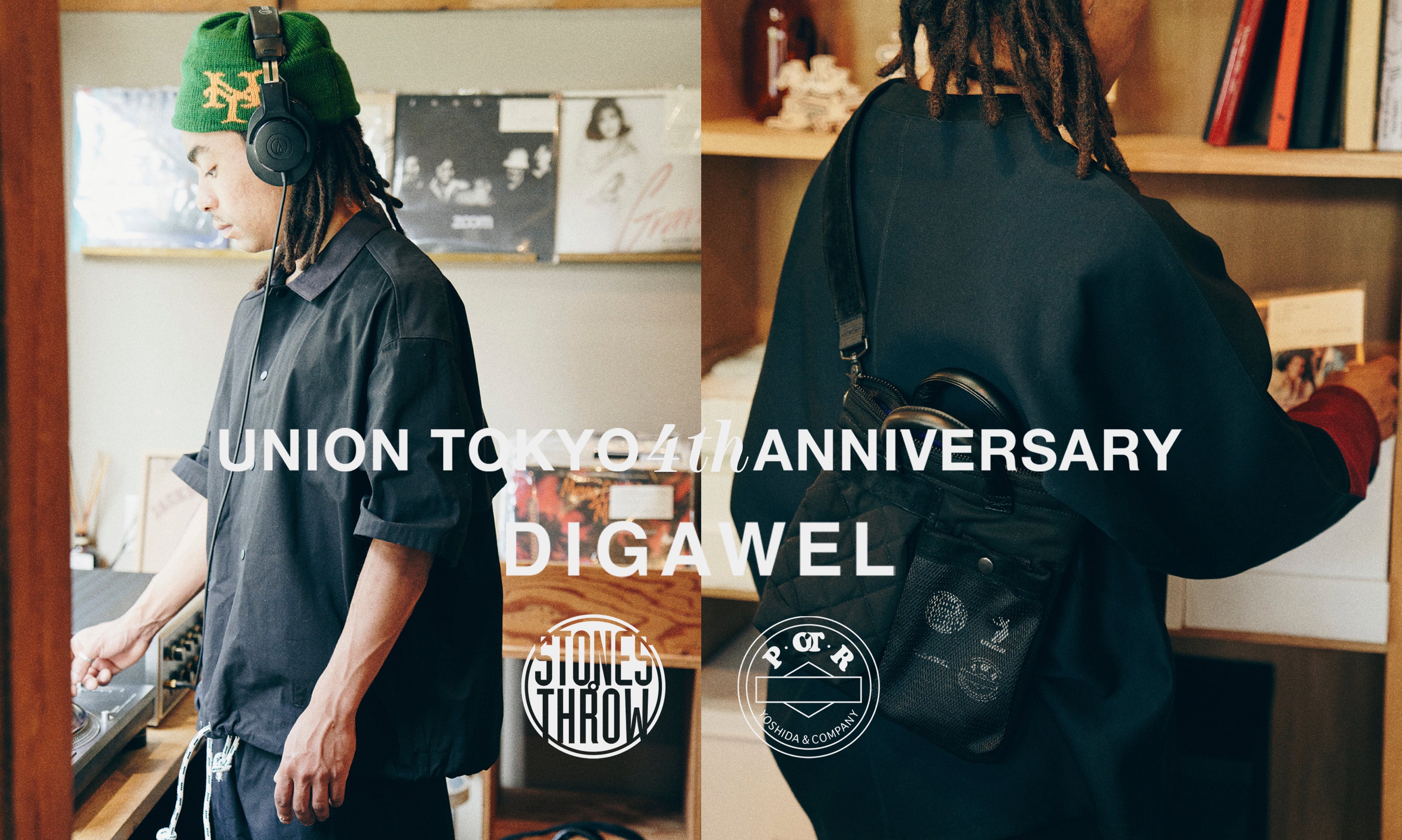 UNION × DIGDWEL × PORTER レコードバッグ