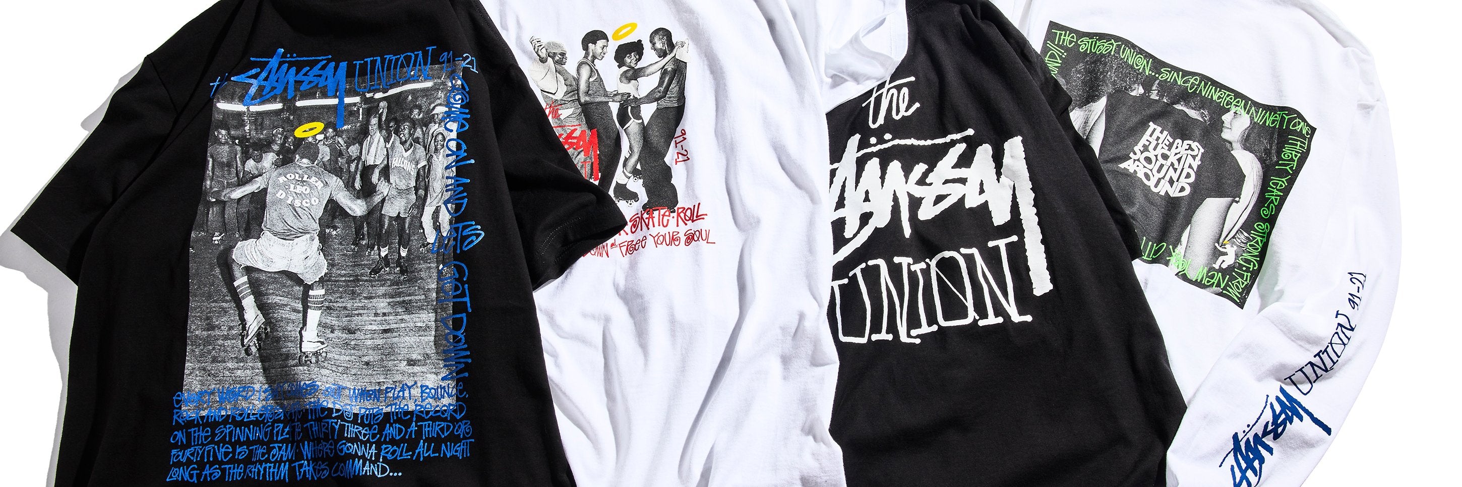 Stussy × UNION Tokyo コラボ Tシャツ-