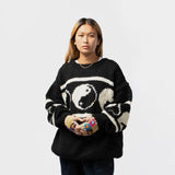 MacMahon Knitting Mills(マクマホン ニッティング ミルズ)|Crew Neck Knit-Line Yin&Yang(クルーネックニットラインインヤン)|【公式通販 UNION TOKYO】|ユニオントーキョー