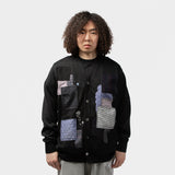 JUNYA WATANABE MAN(ジュンヤワタナベマン)|LINEN PLAIN STITCH INTARSIA PATCHWORK SWEATER(リネンプレーンストィッチインタージアパッチワークセーター)|【公式通販 UNION TOKYO】|ユニオントーキョー