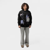 JUNYA WATANABE MAN(ジュンヤワタナベマン)|LINEN PLAIN STITCH INTARSIA PATCHWORK SWEATER(リネンプレーンストィッチインタージアパッチワークセーター)|【公式通販 UNION TOKYO】|ユニオントーキョー