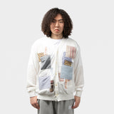 JUNYA WATANABE MAN(ジュンヤワタナベマン)|LINEN PLAIN STITCH INTARSIA PATCHWORK SWEATER(リネンプレーンストィッチインタージアパッチワークセーター)|【公式通販 UNION TOKYO】|ユニオントーキョー