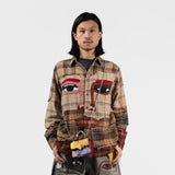 KidSuper(キッドスーパー)|Face patchworked Flannel(フェイスパッチワークドフランネル)|【公式通販 UNION TOKYO】|ユニオントーキョー