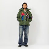 KidSuper(キッドスーパー)|Subway Car Patchwork Puffer-Green(サブウェイカーパッチワークパファーグリーン)|【公式通販 UNION TOKYO】|ユニオントーキョー
