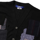 JUNYA WATANABE MAN(ジュンヤワタナベマン)|LINEN PLAIN STITCH INTARSIA PATCHWORK SWEATER(リネンプレーンストィッチインタージアパッチワークセーター)|【公式通販 UNION TOKYO】|ユニオントーキョー