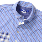 JUNYA WATANABE MAN(ジュンヤワタナベマン)|COTTON STRIPE x COTTON CHECK SHIRT(コットンストライプコットンチェックシャツ)|【公式通販 UNION TOKYO】|ユニオントーキョー