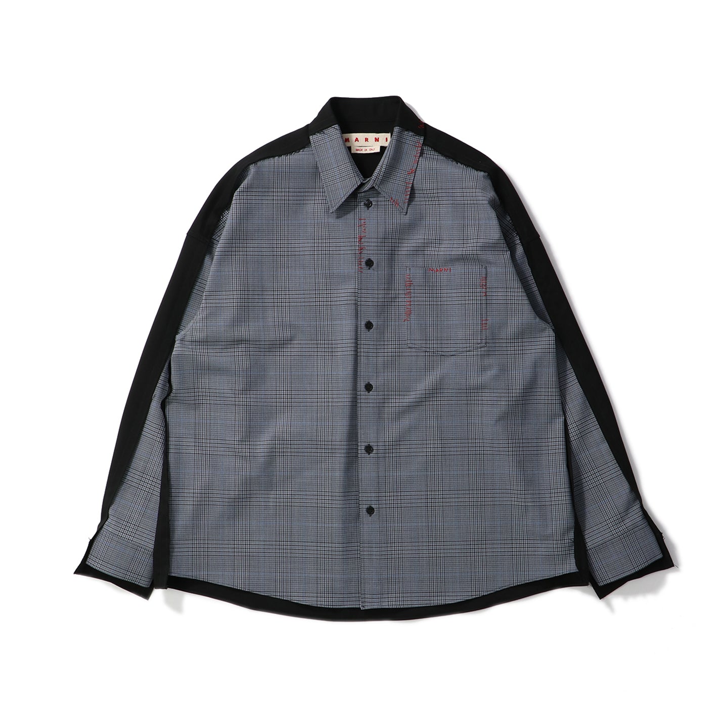 MARNI / マルニ 2トーンカラー ノースリーブ ロングフロント シャツ MARNI 国内正規/22SS マルニ TTMA0186A0 ストライプ