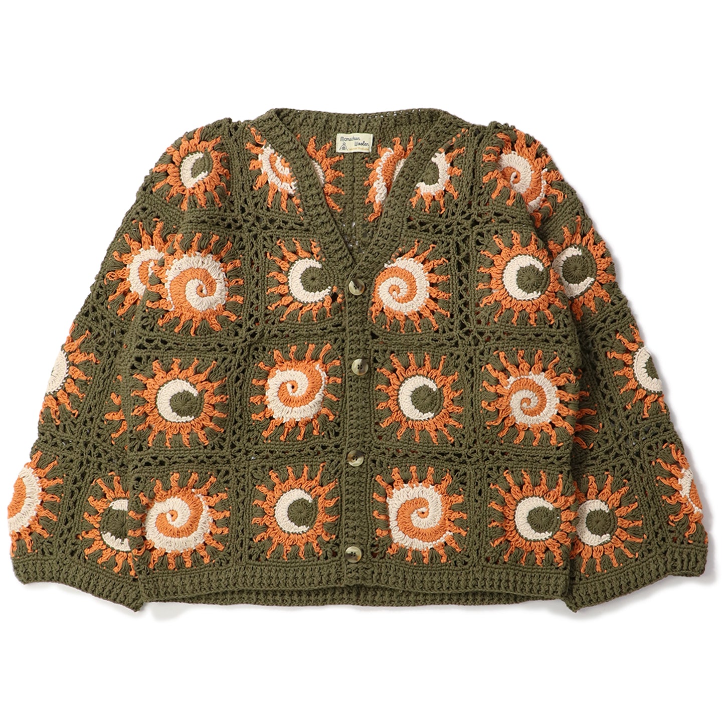 MOON & SUN CARDIGAN｜MACMAHON KNITTING MILLS｜TOPS（トップス 