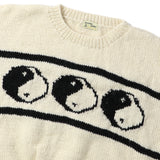 MacMahon Knitting Mills(マクマホン ニッティング ミルズ)|Crew Neck Knit-Line Yin&Yang(クルーネックニットラインインヤン)|【公式通販 UNION TOKYO】|ユニオントーキョー