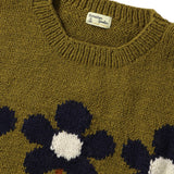 MacMahon Knitting Mills(マクマホン ニッティング ミルズ)|Crew Neck Knit-3Flowers(クルーネックニット3フラワーズ)|【公式通販 UNION TOKYO】|ユニオントーキョー