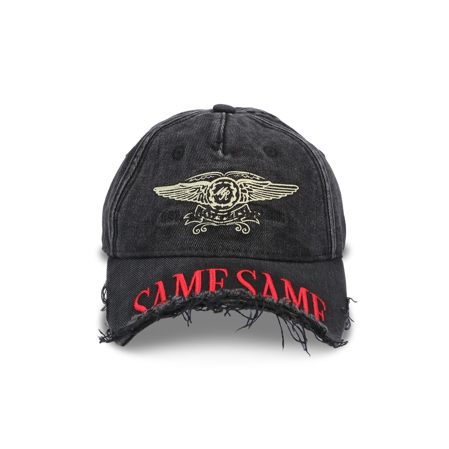 MARTINE ROSE(マーティンローズ)｜CUT PEAK BACK CAP(カットピーク 
