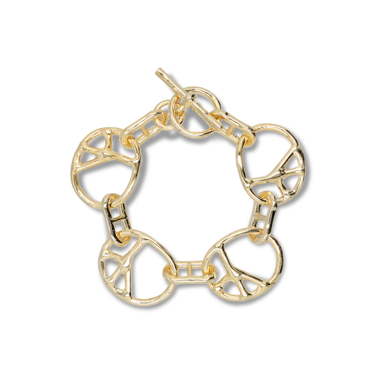 PEACE BRACELET - GOLD PLATE｜NEEDLES｜ACCESSORIES（アクセサリー