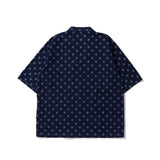 NEEDLES(ニードルズ)|Cabana Shirt - 6oz Printed Indigo Kasuri(カバナシャツ6オンスプリンテッドインディゴカスリ)|【公式通販 UNION TOKYO】|ユニオントーキョー