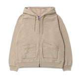 Garment Dyed Field Zip Up Hoodie