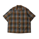 WACKO MARIA(ワコマリア)|OMBRE CHECK OPEN COLLAR SHIRT S/S ( TYPE-1 )(オンブレチェックオープンカラーシャツS/Sタイプ1)|【公式通販 UNION TOKYO】|ユニオントーキョー