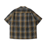 WACKO MARIA(ワコマリア)|OMBRE CHECK OPEN COLLAR SHIRT S/S ( TYPE-1 )(オンブレチェックオープンカラーシャツS/Sタイプ1)|【公式通販 UNION TOKYO】|ユニオントーキョー