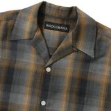 WACKO MARIA(ワコマリア)|OMBRE CHECK OPEN COLLAR SHIRT S/S ( TYPE-1 )(オンブレチェックオープンカラーシャツS/Sタイプ1)|【公式通販 UNION TOKYO】|ユニオントーキョー