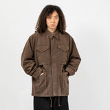 Synthetic Leather Field Jacket