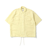 nanamica(ナナミカ)|Open Collar Cupra Hemp S/S Shirt(オープンカラー キュプラヘンプショートスリーブシャツ)|【公式通販 UNION TOKYO】|ユニオントーキョー