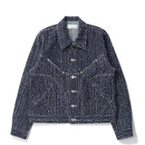 sage NATION(セイジネーション)|DENIM JIJI JACKET INDIGO SNOW(デニムジジジャケットインディゴスノー)|【公式通販 UNION TOKYO】|ユニオントーキョー