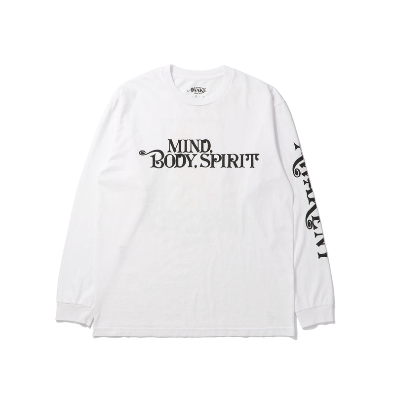 AWAKE NY(アウェイクニューヨーク)｜MIND BODY PRINTED LONGSLEEVE TEE(マインドボディプリンテッドォングスリーブティー)｜【公式通販 UNIONT TOKYO】｜ユニオントーキョー