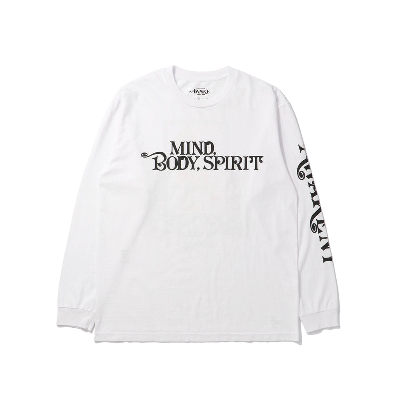 AWAKE NY(アウェイクニューヨーク)｜MIND BODY PRINTED LONGSLEEVE TEE(マインドボディプリンテッドォングスリーブティー)｜【公式通販 UNION TOKYO】｜ユニオントーキョー