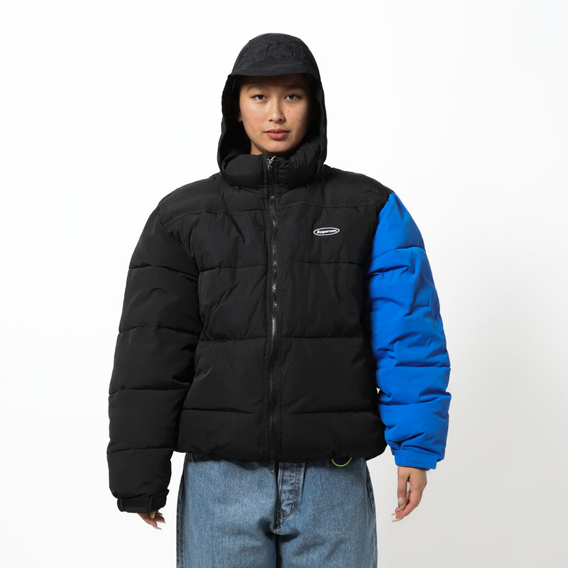 SUPERVSN STUDIOS(スーパーヴィジョンステゥディオス)｜CONTRAST SLEEVE PUFFER JACKET(コントラストスリーブパファージャケット)｜【公式通販 UNION TOKYO】｜ユニオントーキョー