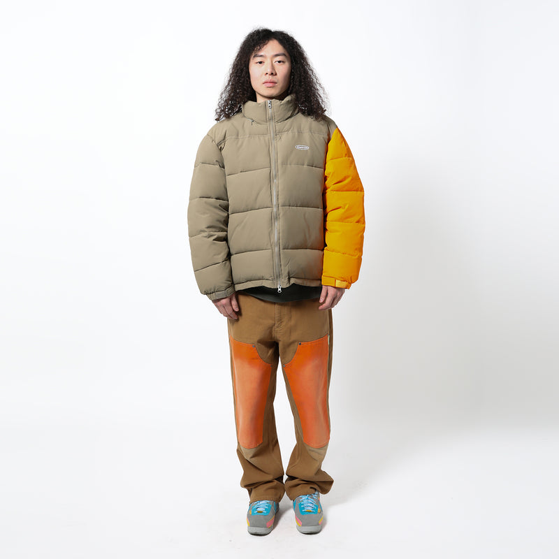 SUPERVSN STUDIOS(スーパーヴィジョンステゥディオス)｜CONTRAST SLEEVE PUFFER JACKET(コントラストスリーブパファージャケット)｜【公式通販 UNION TOKYO】｜ユニオントーキョー