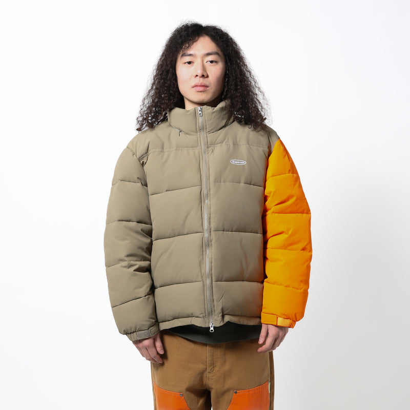 SUPERVSN STUDIOS(スーパーヴィジョンステゥディオス)｜CONTRAST SLEEVE PUFFER JACKET(コントラストスリーブパファージャケット)｜【公式通販 UNION TOKYO】｜ユニオントーキョー