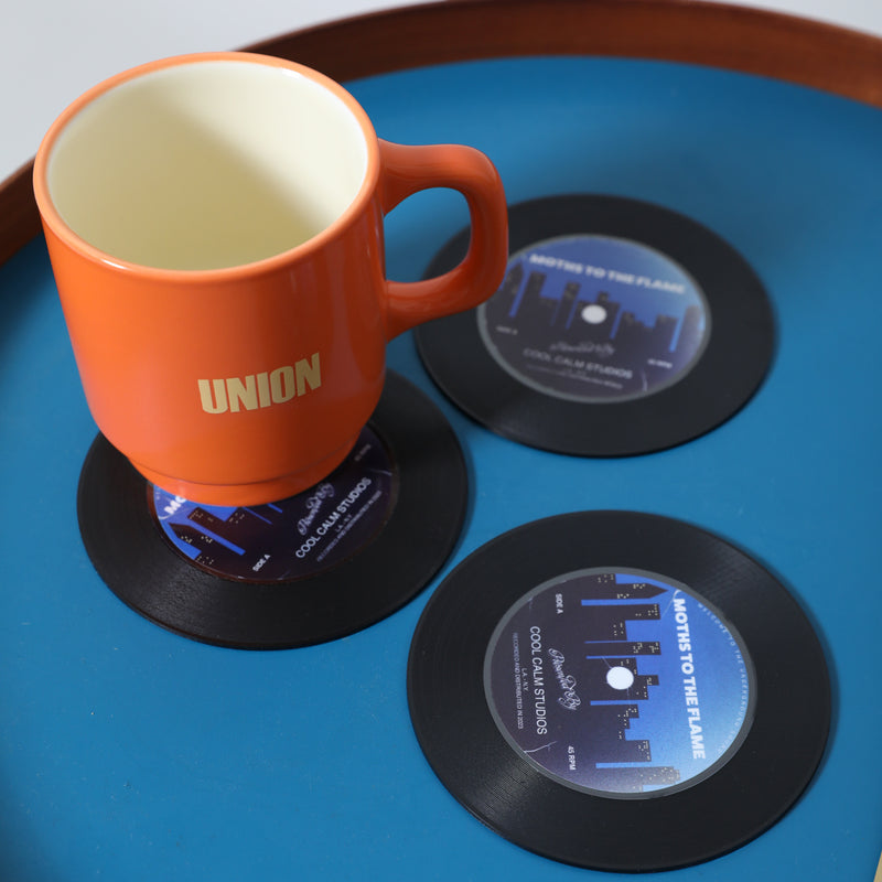 COOL CALM STUDIOS（クールカームストゥディオス）/ OTHER（アザー）/ SUBTLE SOUNDS VINYL COASTER SET商品 / BLACK