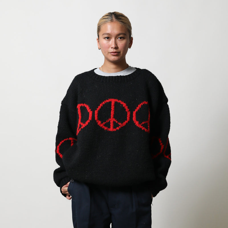 MacMahon Knitting Mills(マクマホン ニッティング ミルズ)｜Crew Neck Knit-Line Peace(クルーネックラインピース)｜【公式通販 UNIONT TOKYO】｜ユニオントーキョー