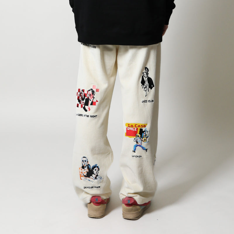 KidSuper(キッドスーパー)｜Kidsuper Museum Embroidered Cord Pants(キッドスーパーミュージアムエンブロイダードコードパンツ)｜【公式通販 UNIONT TOKYO】｜ユニオントーキョー