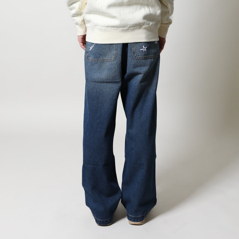 KidSuper(キッドスーパー)｜Fire Escape Embroidered Jeans(ファイヤーエスケイプエンブロイダードジーンズ)｜【公式通販 UNIONT TOKYO】｜ユニオントーキョー