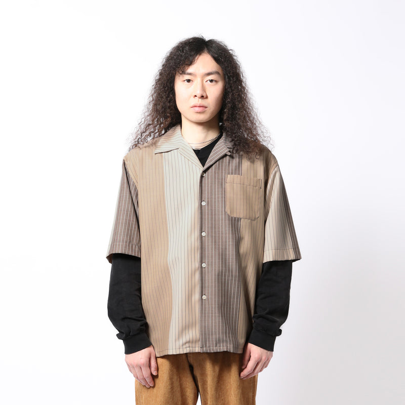 MARNI(マルニ)｜DEGRADE' STRIPE WOOL S/S SHIRTS(デグレイドストライプウールSSシャツ)｜【公式通販 UNION TOKYO】｜ユニオントーキョー