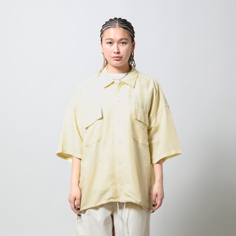 nanamica(ナナミカ)｜Open Collar Cupra Hemp S/S Shirt(オープンカラーキュプラヘンプショートスリーブシャツ)｜【公式通販 UNION TOKYO】｜ユニオントーキョー