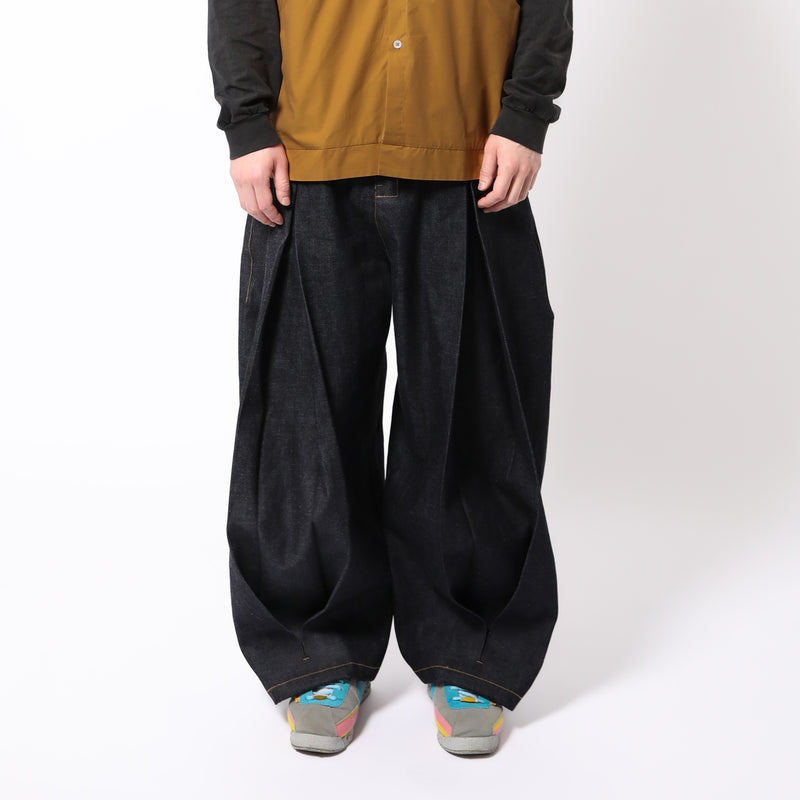sage NATION(セイジネーション)｜BOX PLEAT TROUSER DENIM(ボックス 
