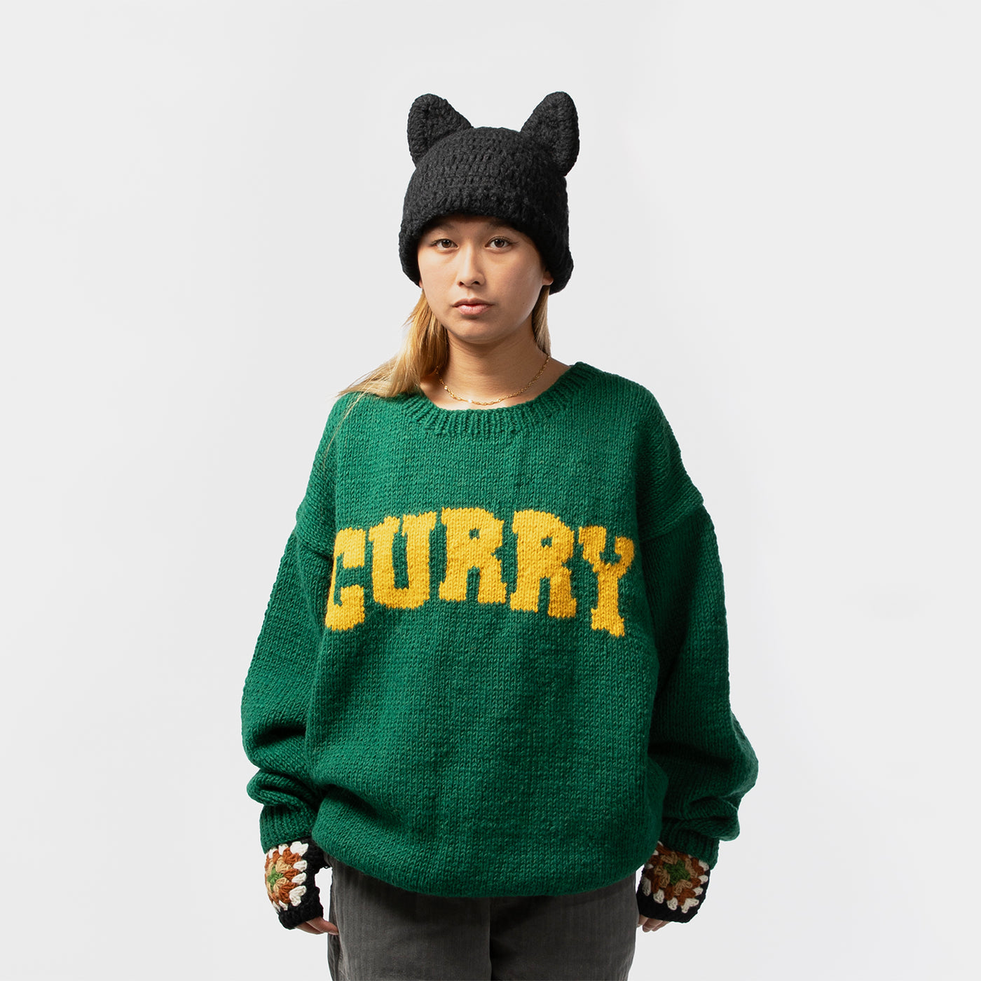 22aw CURRY MacMahon Knitting Mills ニット niche.MacMahon Knitting Mills - Crew Neck Knit-Curry - Blog