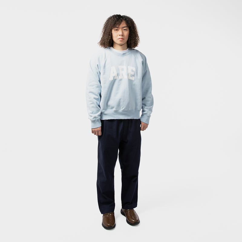 Reception（レセプション）/ TOPS（トップス）/ RAGLAN SWEAT RARE商品 / Garment Dyed Ice Blue
