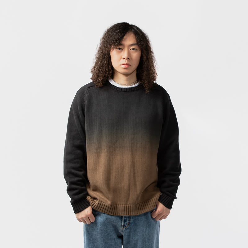 BoTT ボット Dyed Raglan Knit ブラック M BoTT ボット Dyed Raglan Knit ブラック M