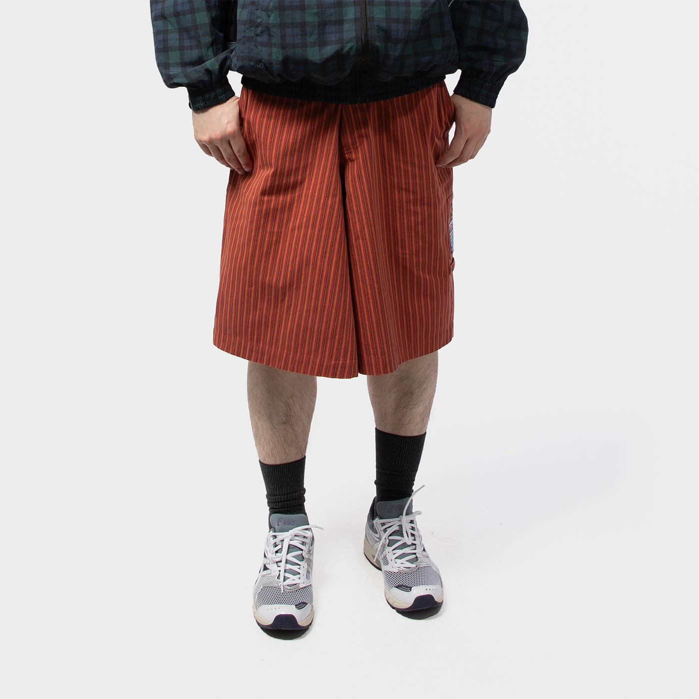 Martine Rose マーティンローズ　パンツ　赤黒ストライプ　リネン MARTINE ROSE（マーティン・ローズ)中古・古着オンライン通販