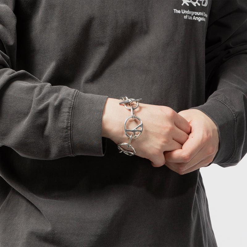 FAF PEACE BRACELET シルバー ブレスレット PEACE BRACELET - 925 SILVER｜NEEDLES｜ACCESSORIES（アクセサリー