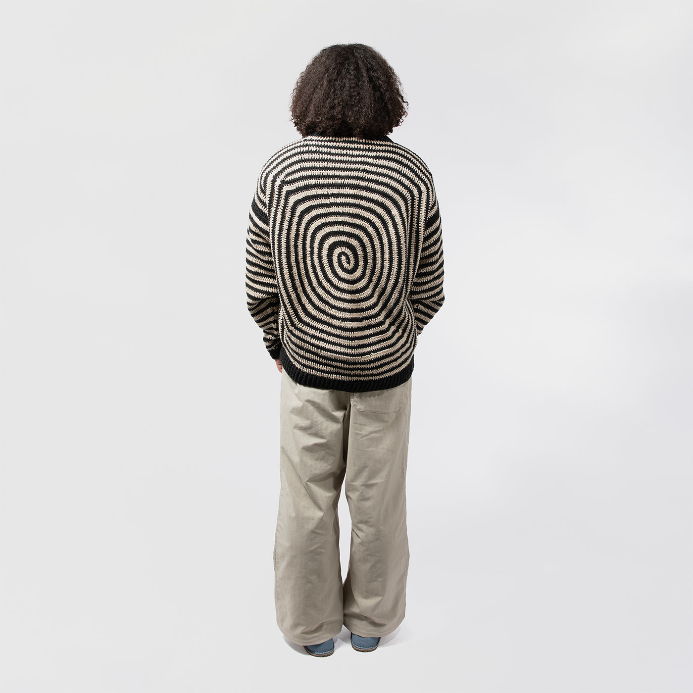 新品】MacMahon Knitting Mills ホワイト 陰陽ニット