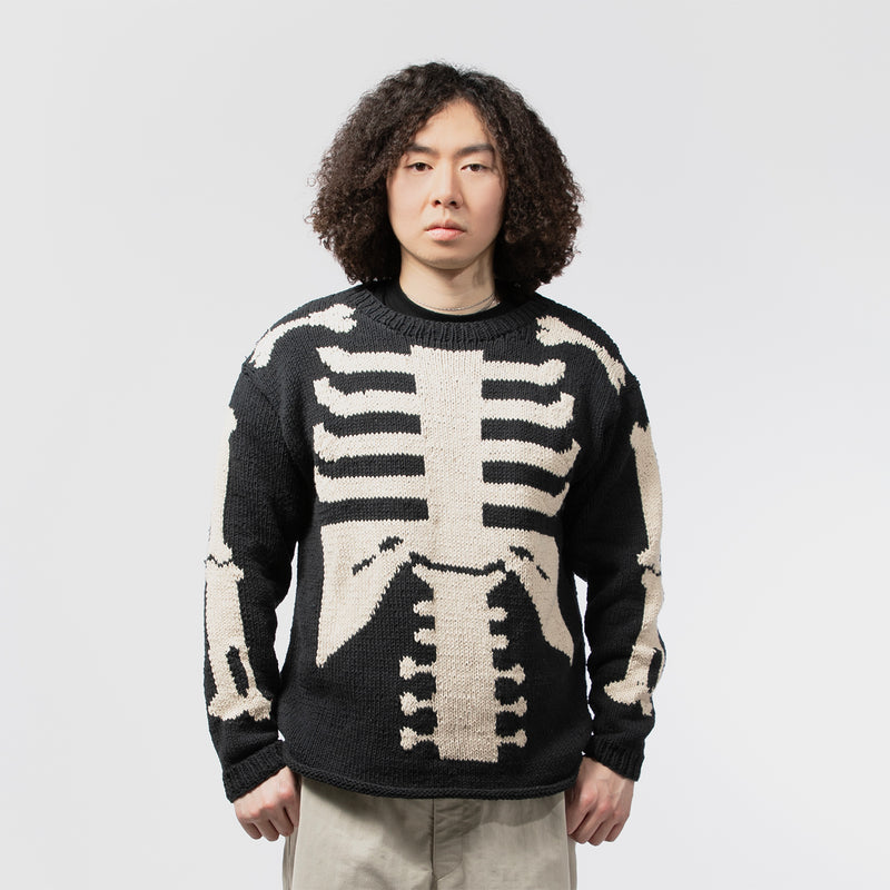 MacMahon Knitting Mills(マクマホン ニッティング ミルズ)｜L/S Crew Neck Knit-Bone(L/Sクルーネックニットボーン)｜【公式通販 UNION TOKYO】｜ユニオントーキョー