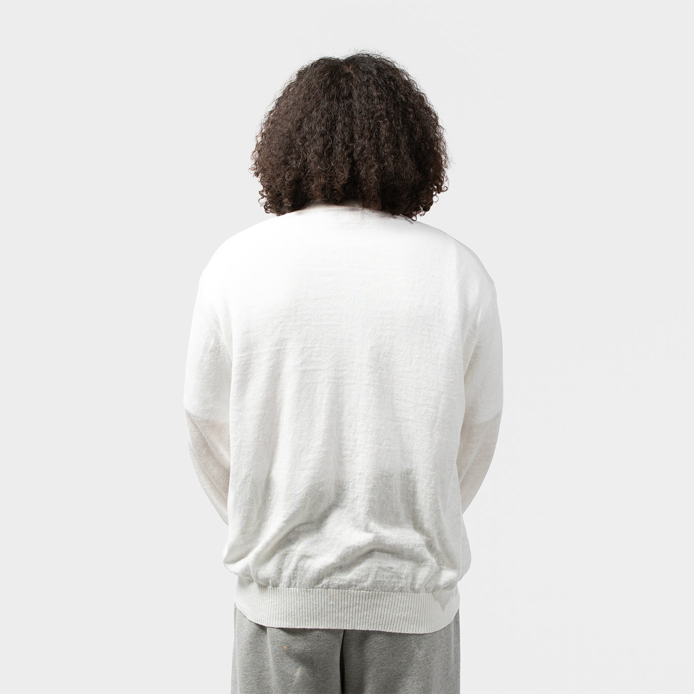 Junya Watanabe MAN セーター ブルー オフホワイト JUNYA WATANABE MAN(ジュンヤワタナベマン)｜LINEN PLAIN STITCH