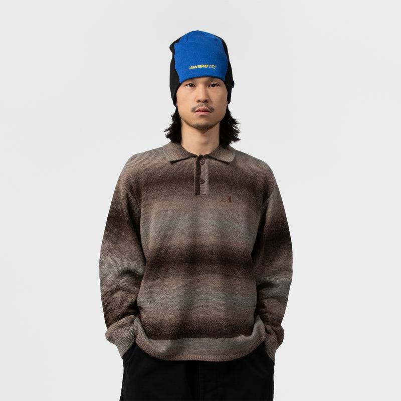 AWAKE NY（アウェイクニューヨーク）/ TOPS（トップス）/ KNIT POLO商品 / BROWN