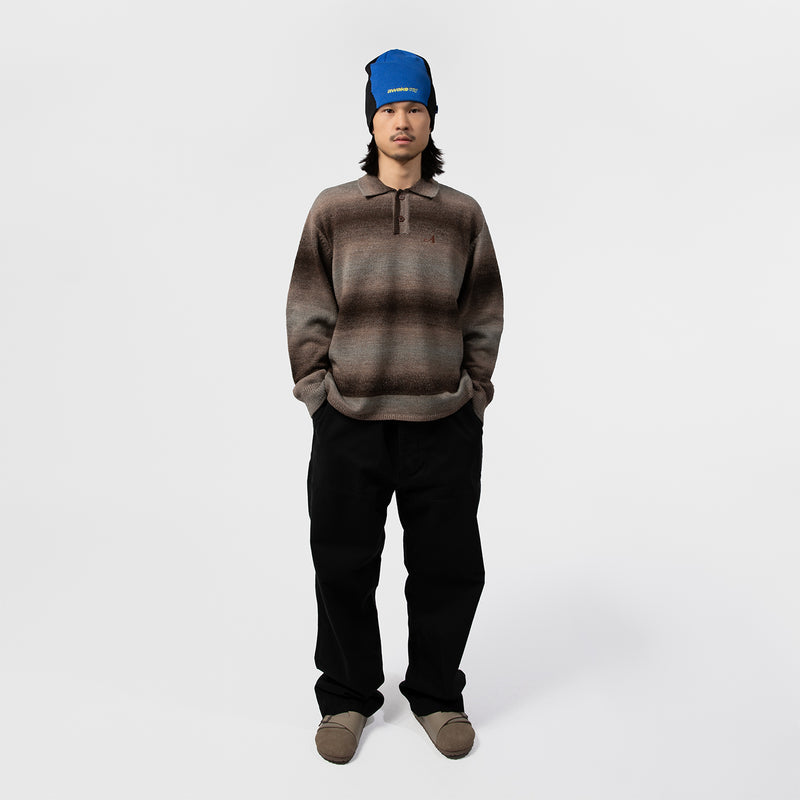 AWAKE NY（アウェイクニューヨーク）/ TOPS（トップス）/ KNIT POLO商品 / BROWN