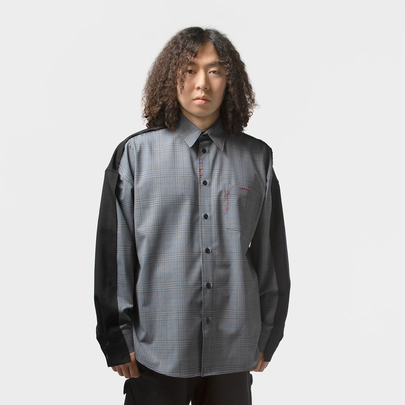 MARNI（マルニ）/ TOPS（トップス）/ PRINCE OF WALES LIGHT WOOL BLEND LONG-SLEEVED SHIRT商品 / TRUFFLE