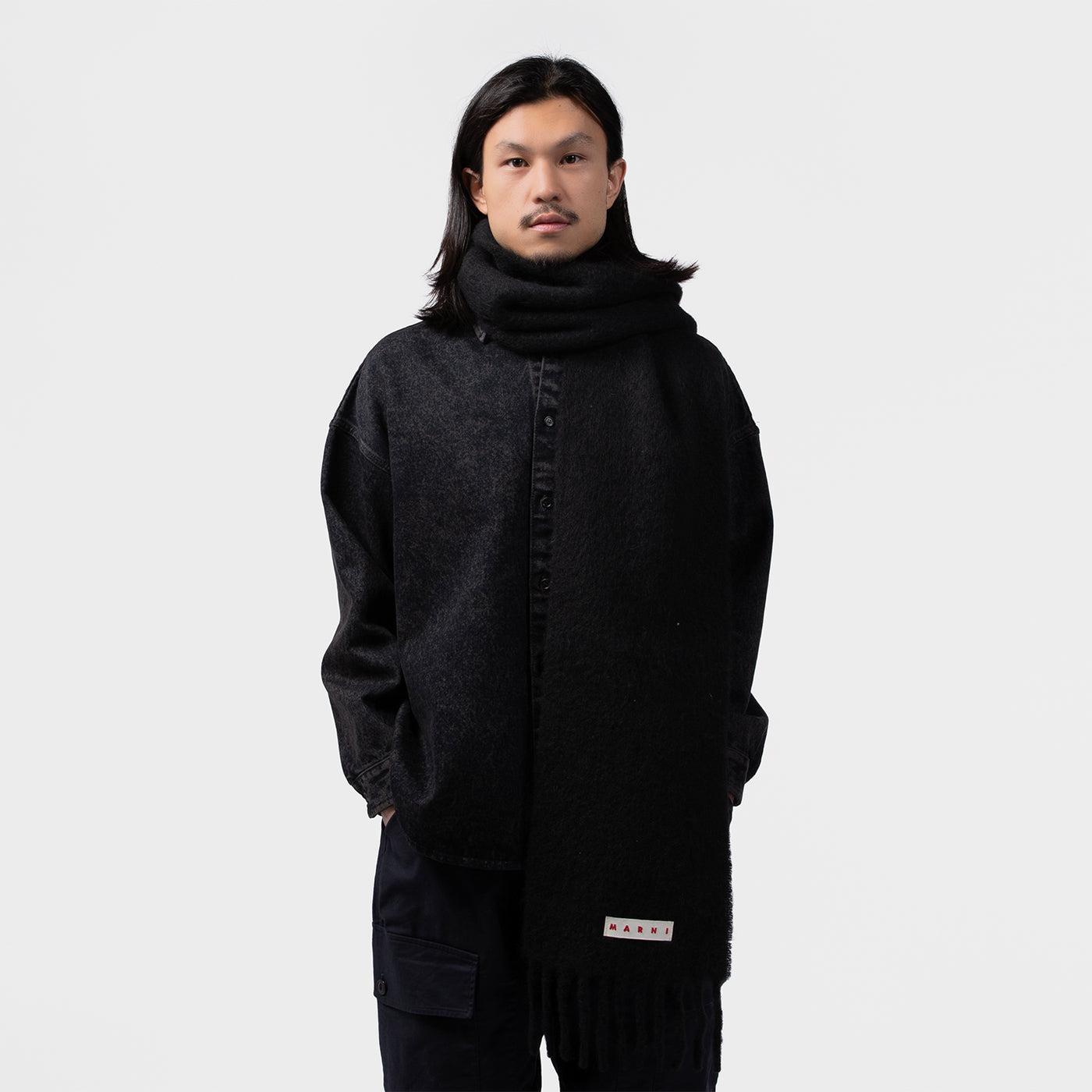 Marni♡マフラー MARNI（マルニ） マフラー BRUSHED ALPACA SCARF レディース メンズ